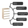 Chest of Drawers 60 CM 4S Sonoma Oak White TV Cabinet Living Room Furniture