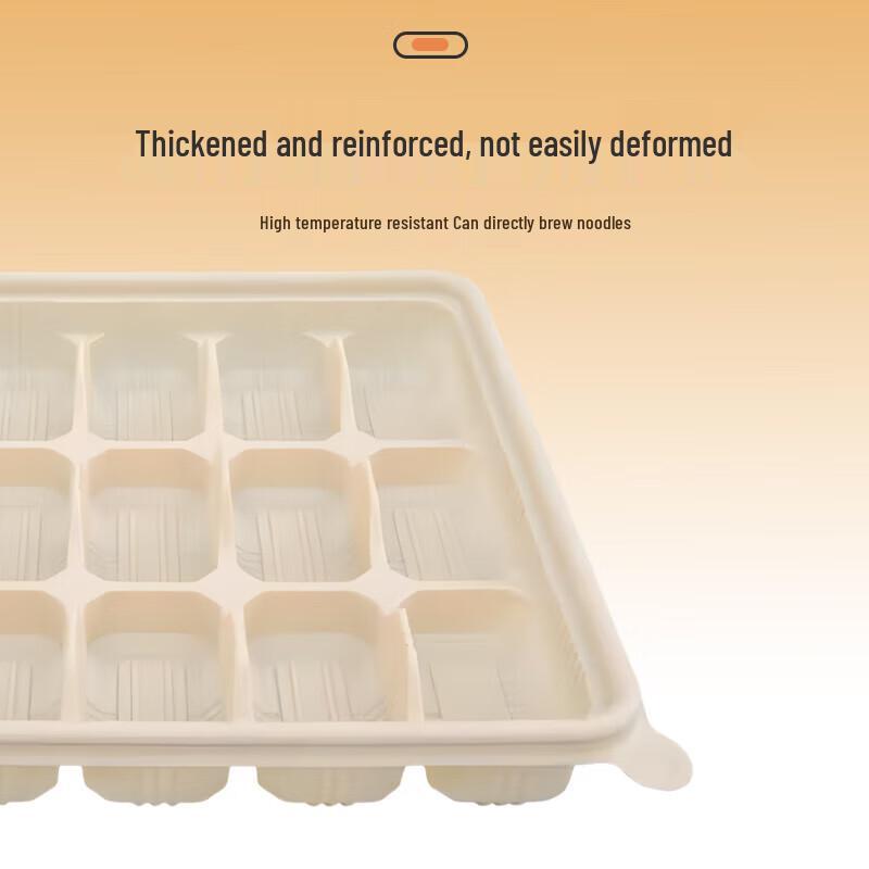 Biodegradable 18-Compartment Food Containers