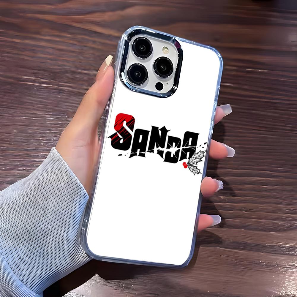 Anime SANDA Phone Case For IPhone 17 Pro Max 16 15 14 Pro Max IPhone 13 Pro Max 11 Plus Transparent Cover