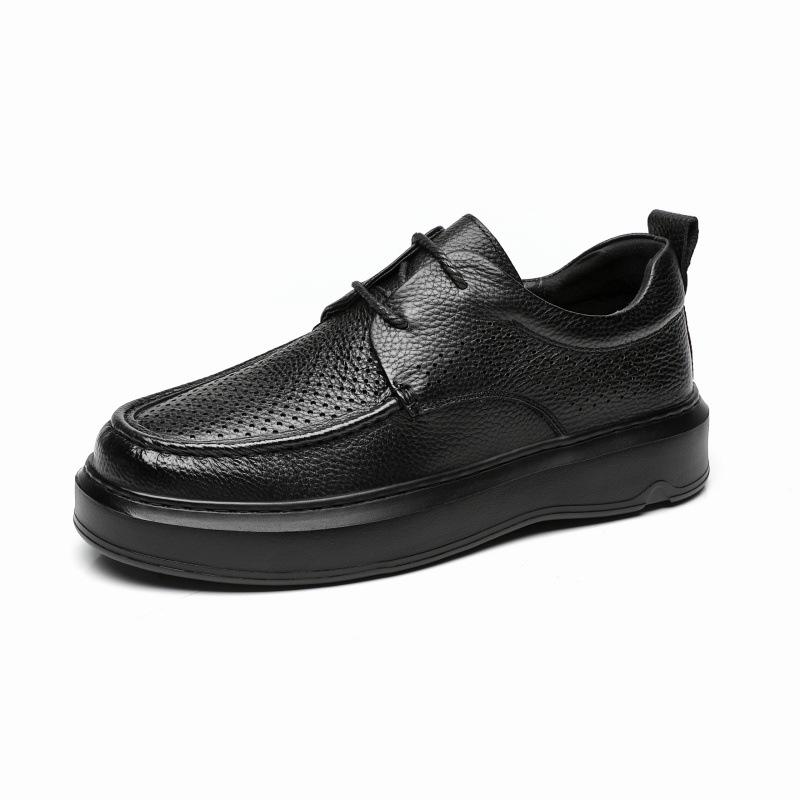 2025 new men's first-layer cowhide loafers are soft and breathable, one-pedal, versatile, fashionable and comfortable, and do not grind feet