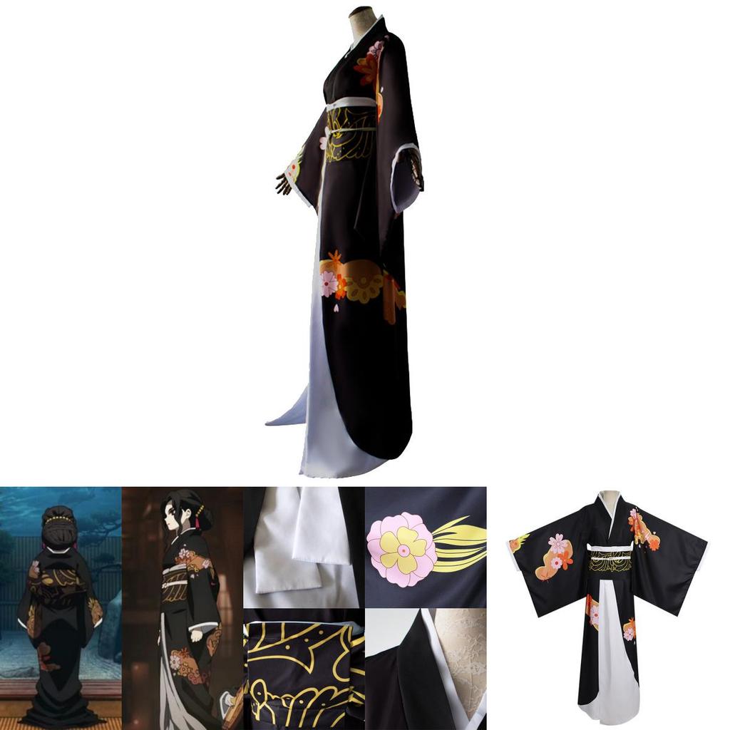 Demon Slayer Kimetsu No Yaiba Kibutsuji Muzan Cosplay Kostuum Met Verfijnd Vakmanschap En Ademende Stof