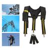 Tool Belt Suspenders Work Belt Suspenders Flexible Adjustable Straps with Moveable Padded Shoulders with Loops Attachment