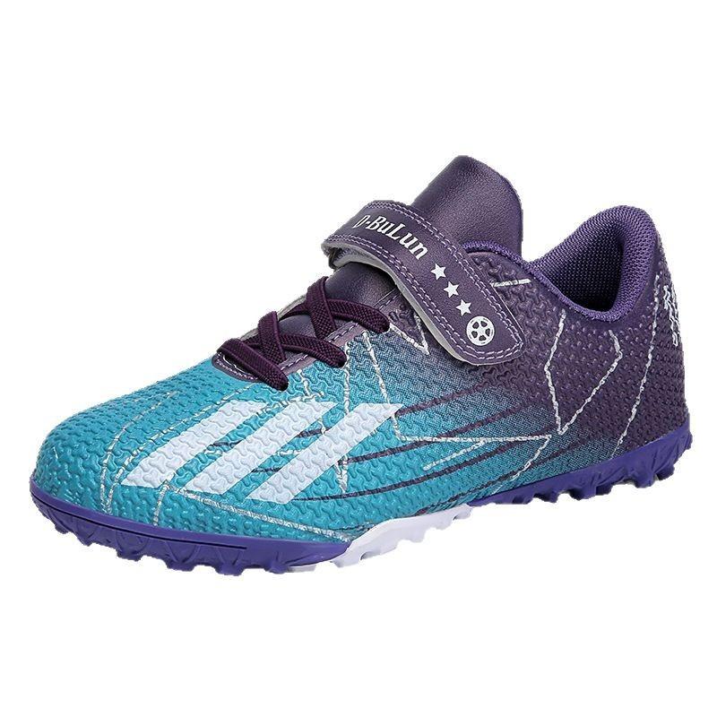 Girls Football Shoes New Velcro Student Professional Training Sneakers Youth Lawn Broken Nails Boys Football Shoes