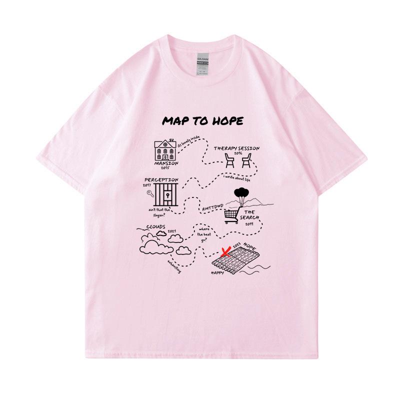 Nf Hope Tour 2023 Shirt Retro NF Rapper Shirt Map To Hope  Cotton T-shirtNF Hope Concert Shirt Music Country Shirt