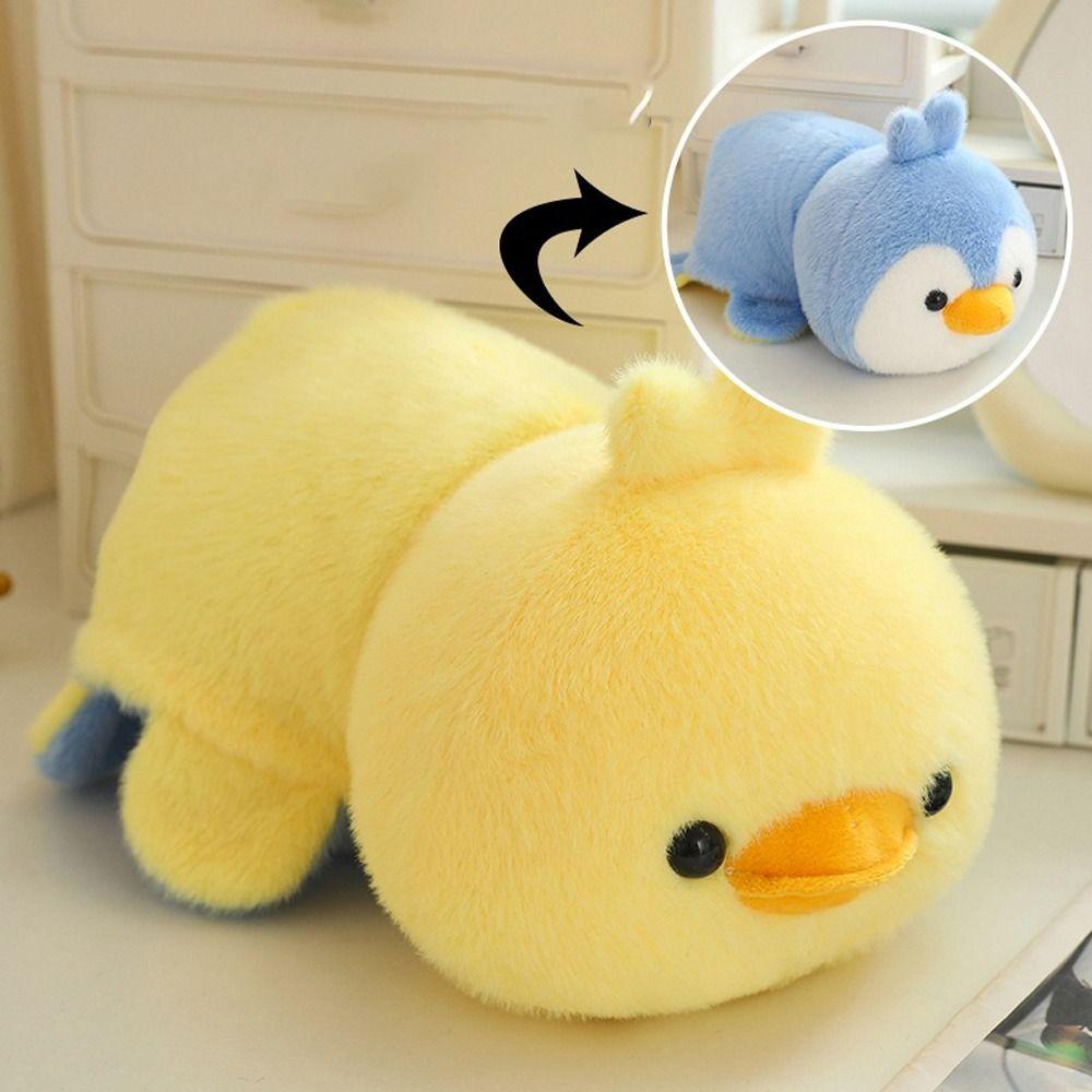 Double-Sided Duck Plush Doll Stuffed Animal Transform Panda Reversible Animal Toys  Home Decoration