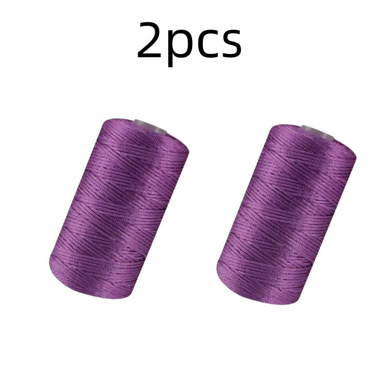 New Summer Crochet Yarn 1.5mm Thin Ice Cotton Thread for Hand Knitting Bag Hat Shoes 100g Hollow Line Colorful Nylon Cord