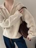 Old Money Style Women's Loose Wool Polo Neck Sweater - Autumn/Winter Knit Top