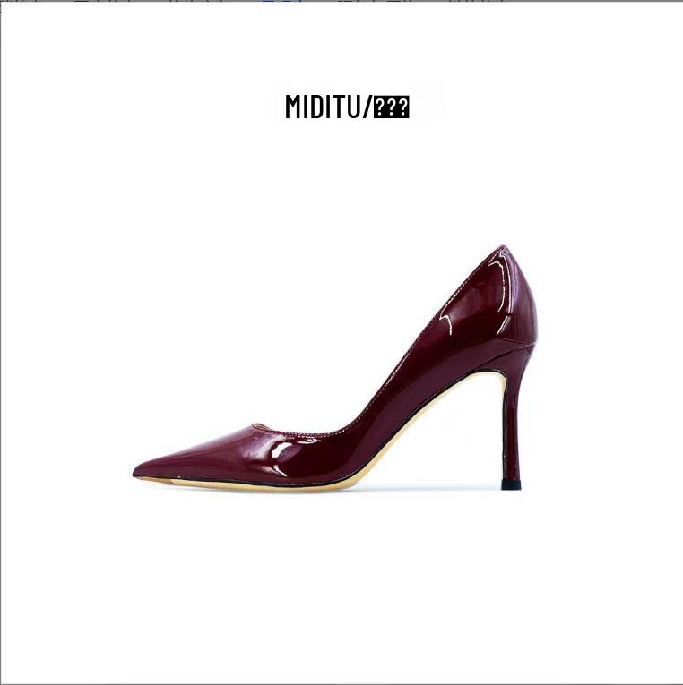 Leder Spitzschuh Stiletto High Heels 2025