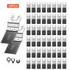 50PCS Bi-Metal Oscillating Saw Blades, Universal Quick Release Oscillating Multi Tool Blades, Multitool Tool Blades for Nails, Soft Metal, Wood,
