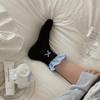 Miu Short Tube Socks Children'S Jk Blue Plaid Lace Women'S Socks Bow Summer Thin Boneless Cotton Socks