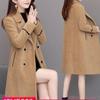 Plush Coat for Women Mid Length Autumn and Winter New Korean Version Thick Woolen Coat