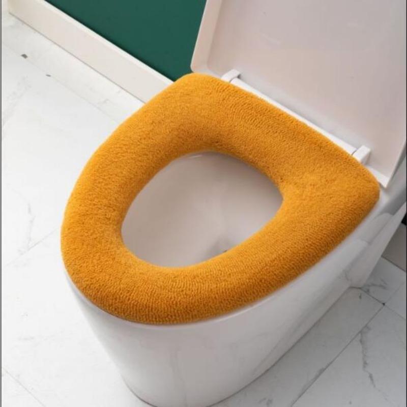 Rukojeť Toaletní sedátko Univerzální Pletené omyvatelné WC sedátko Potah na sedátko pro domácnost Silné Teplé sedátko na WC