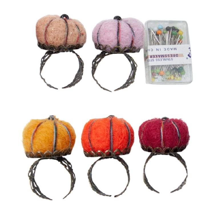 

Hand Ring Shaped Sewing Pin Cushion Needle Pin Cushion for Cross Stitch Sewing 1