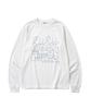 PAGESIISII My Love Light Print Oversized Long Sleeve White