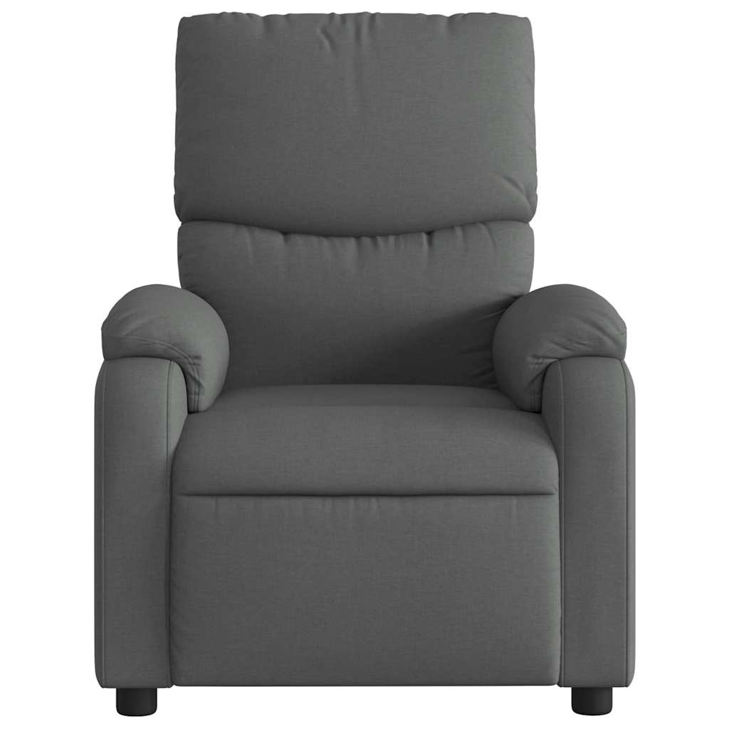 Vidaxl Foldable Armchair, Dark Grey, Fabric Upholstered