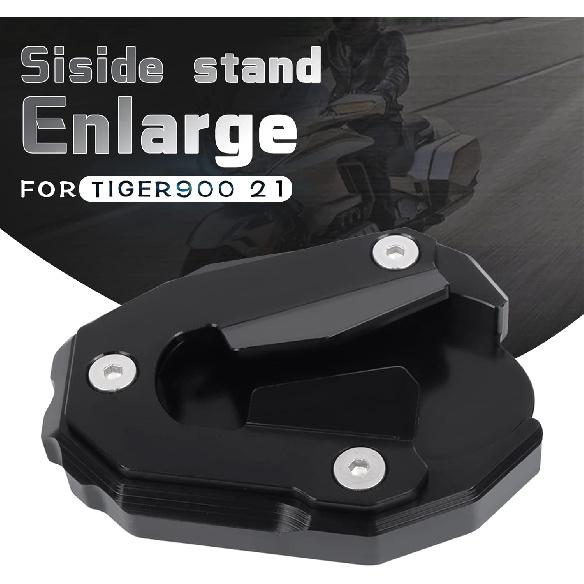 Motorcycle Kickstand Pad Enlarger Extension Side Stand Plate Foot Pad Replacement for Tiger 900 Tiger 900GT 2020-2025 Tiger 900 Rally/Tiger 900 Rally