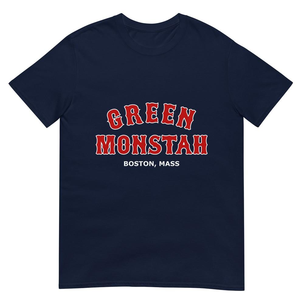 Green Monstah Funny Boston Mass New England Sports Gift Tshirt S