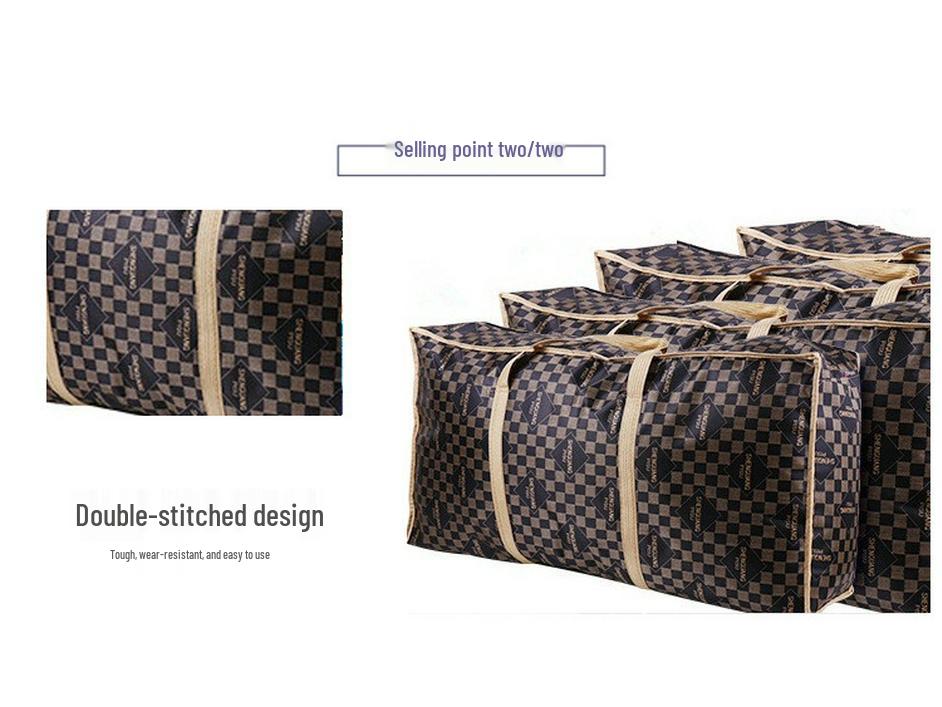 Satin Foaming Quilted Cotton Travel Bag: Large, Waterproof Oxford Cloth Organizer.