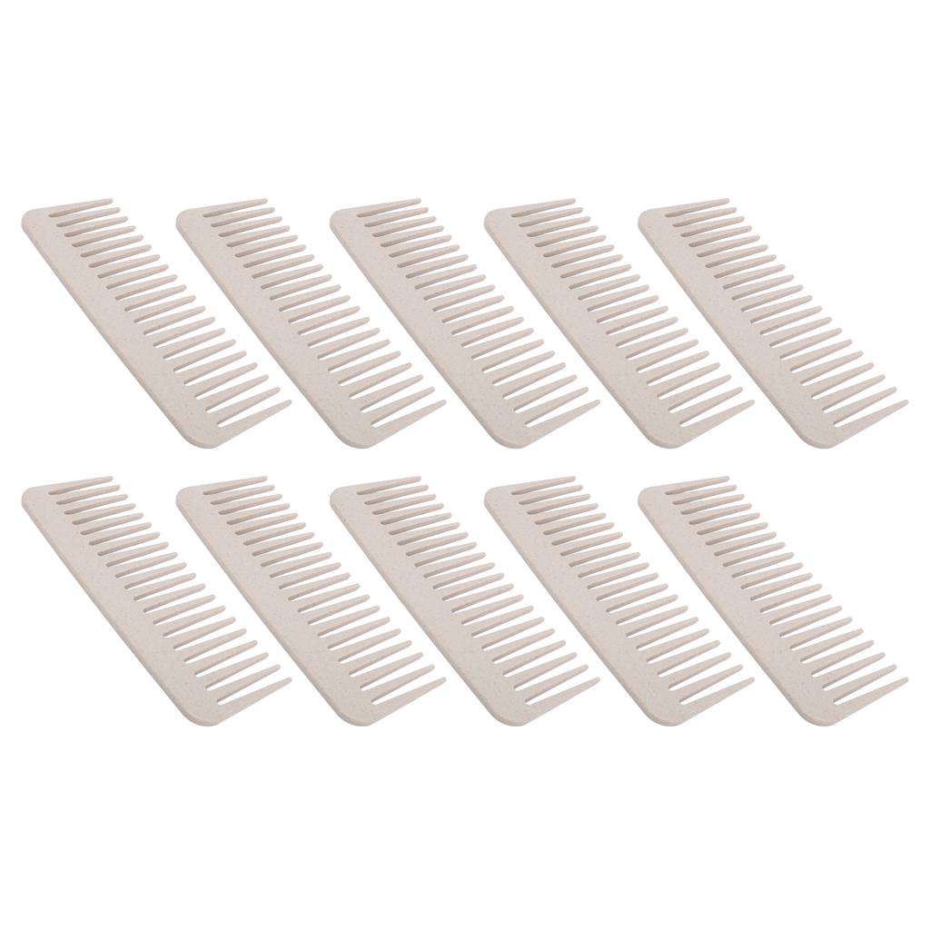 10 Pack Wheat Straw Wide Tooth Detangling Comb Easily Detangles Wet Dry Hair Wide Tooth Detangling C