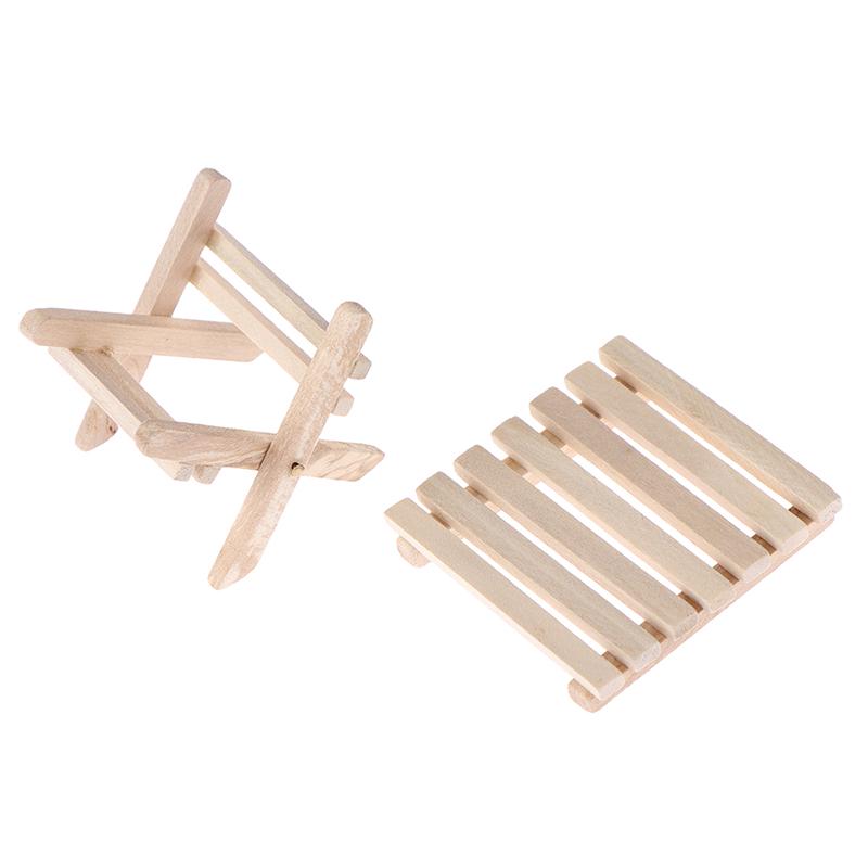 1:12 Dollhouse Miniature Furniture Beach Folding Table For Kids Toys