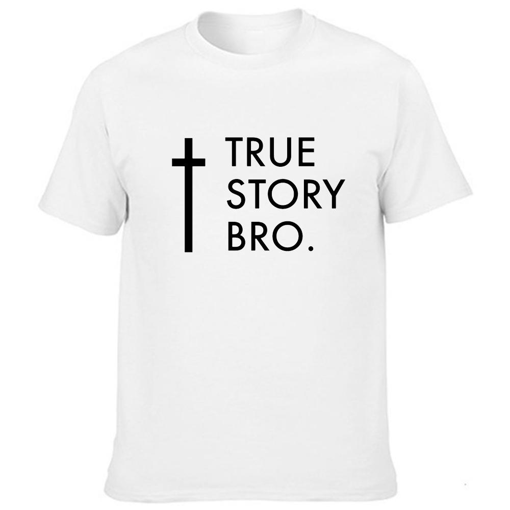 Story Bro Fashion Men Harajuku Casual T Shirt Christian Religious Jesus Faith Graphic T Shirt