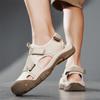 Summer Men Sandals Handmade Leather Hiking Outdoor Beach Shoes Fashion and Casual Sandals Men's Summer Shoes Sandals
