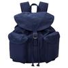 Mochila de Algodão com Cordão Colorida Icônica de Pônei Bordada com Aba de Fivela Mochila Unissex Azul-Marinho 405945881001
