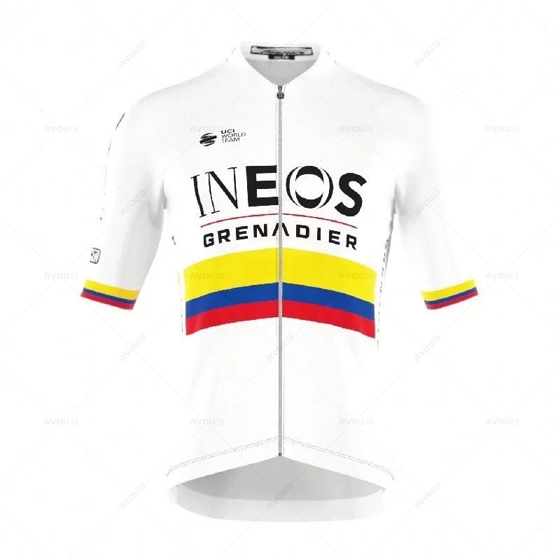 

Ограниченный выпуск: Филиппо Ганна Часовой Рекорд Bioracer Icon Велосипедный Комплект Джерси Летний Велосипедный Костюм Одежда Ineos Maillot Ciclismo S