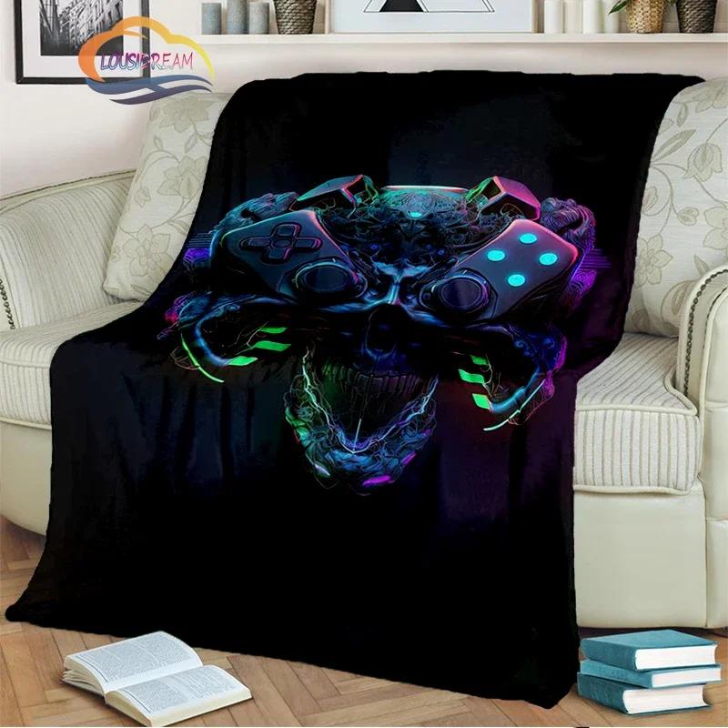 Game Blanket Pad S  Controller Soft and Comfortable  Sofa Bed Bedroom Decoration  Gamer Gift