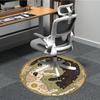 1pc Starry Night Cats Office Round Area Rug, Indoor Mat Suitable For Office, Under Office Chairs Bedroom Living Room Home Decor, Room Deco