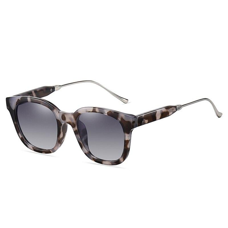 

SO & EI модные мужские квадратные поляризационные солнцезащитные очки солнцезащитные очки UV400 ретро градиентное зеркало женские трендовые леопардовые солнцезащитные очки