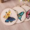 Embroidery Stitch Practice Embroidery Kits for Beginners with Flower Pattern, Embroidery Starter Kits with Instruction