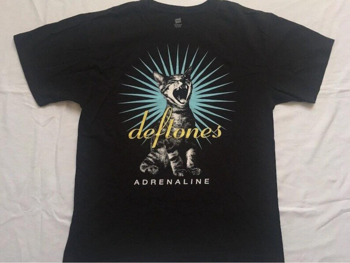 Deftones Around The Fur Cat Band Vtg Black Unisex Tshirt S