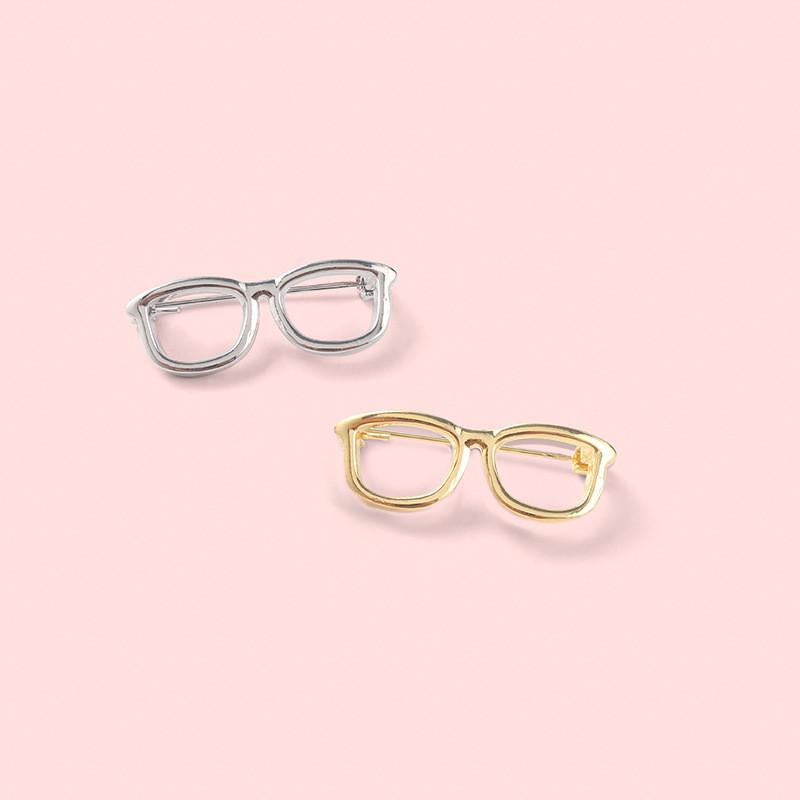 Unique Geometric Gold And Silver Eye Pin Metal Badge Brooch For Unisex Fashion