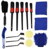 15pcs Detailing Dusting Brushes Kit Scrub Cleaning Tool for Car Interior Exterior Wheels Dashboard