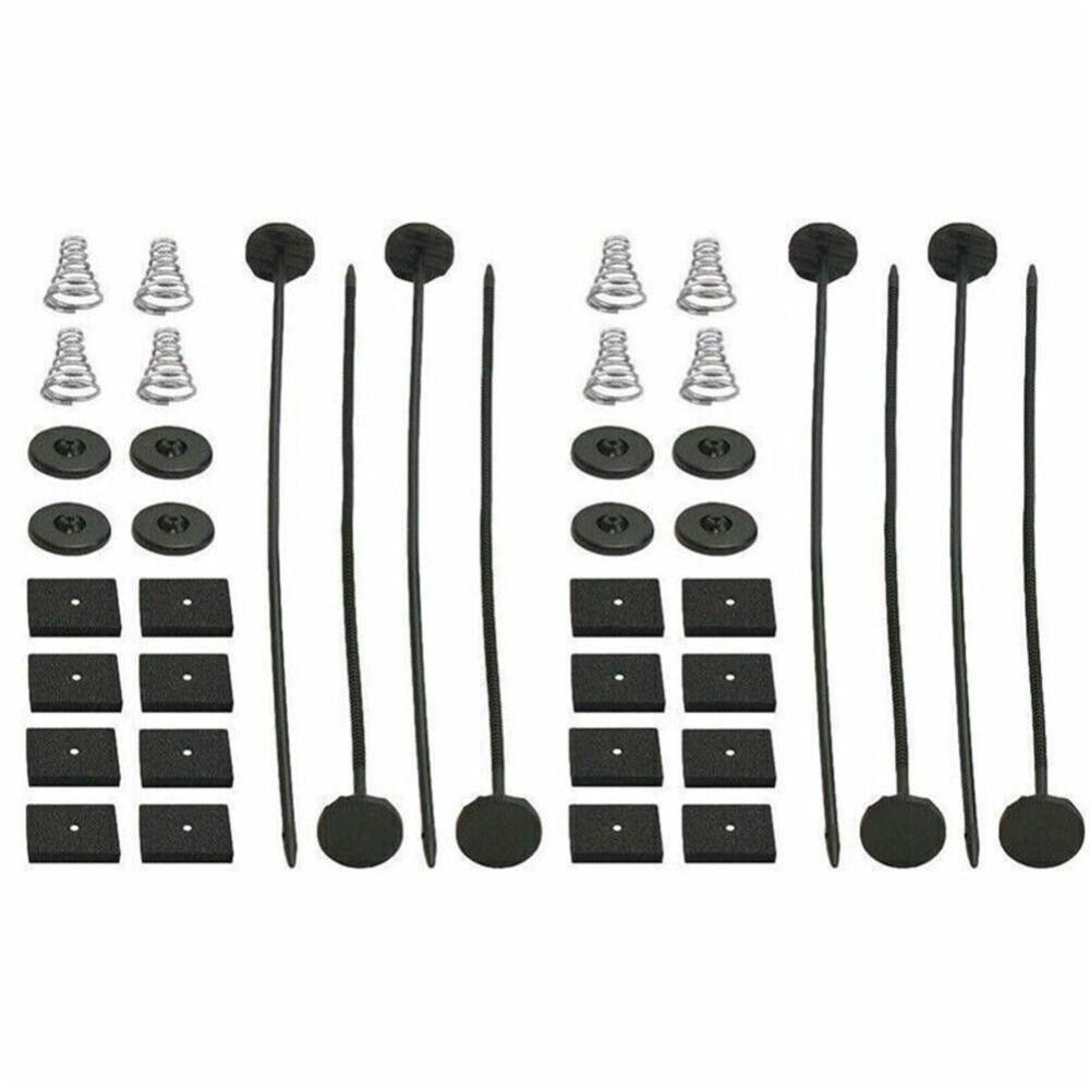 

2Sets Black Radiator Fan Kit Mounting Kit Electric Fan Wiring Harness Fan Replacement For Car