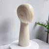 Mannequin Head Fiberglass Hat Display Adult Size for Boutique, Shop Window Dark Wood High
