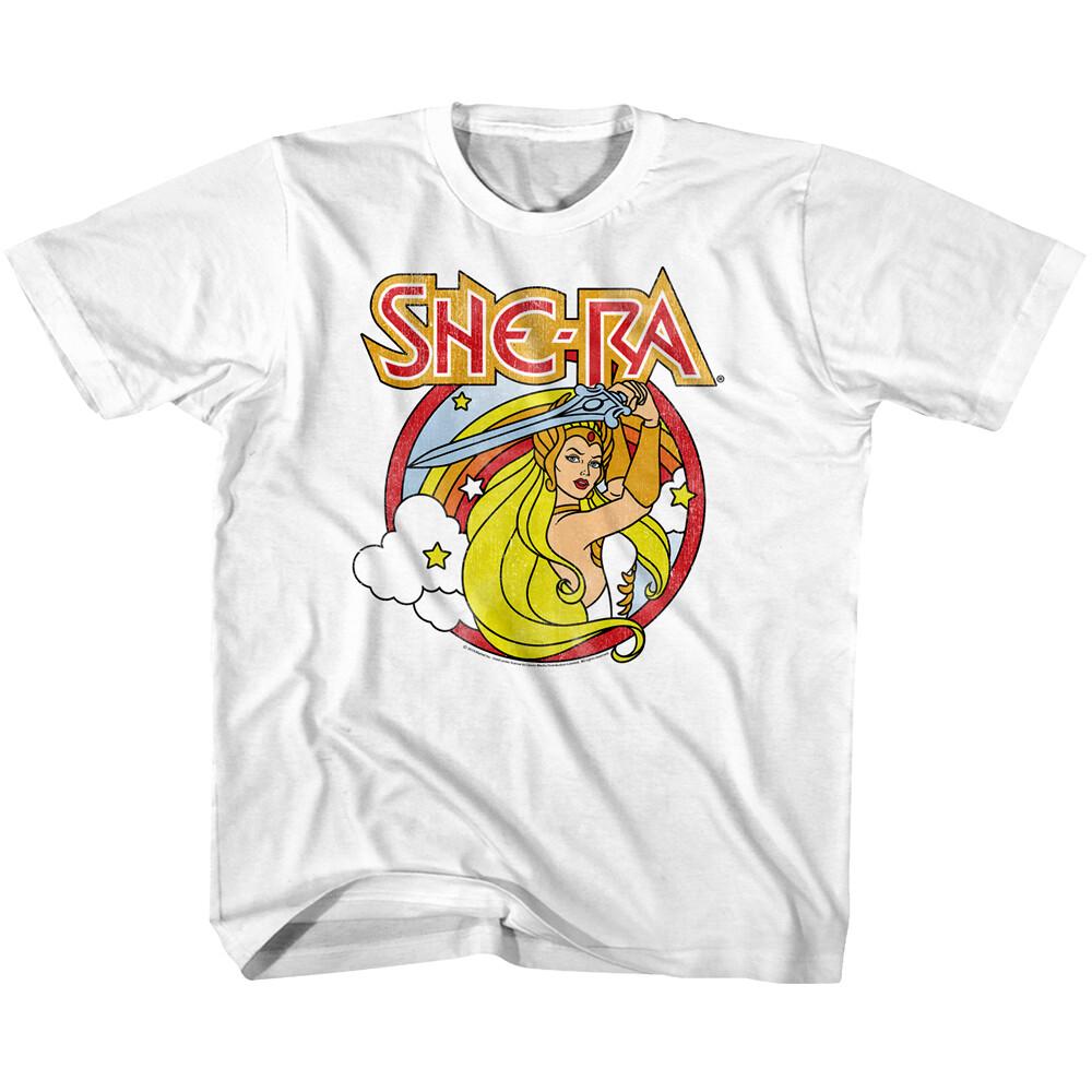 Masters of the Universe She-Ra Rainbow Sword Kids T Shirt Princess Adora Girl XL