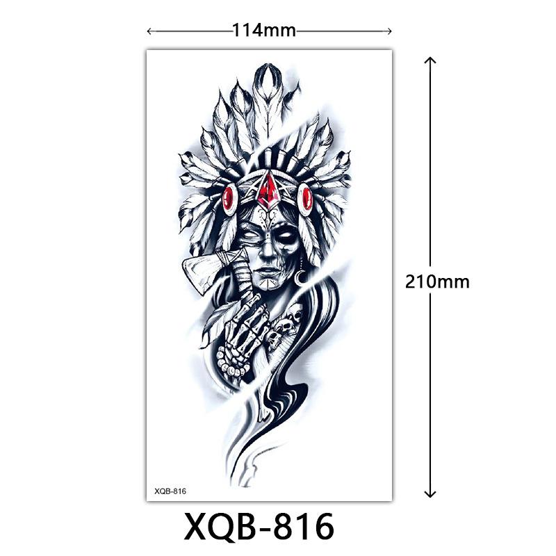Small Full Arm Tattoo Sticker, Flower Letters, Plain Flower Tattoo Sticker Tattoo