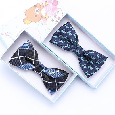 Gift Box Children'S Bow Tie Korean Version Of Boy Tide Baby Bow Tie Blue Primary School Performance Bow Bow