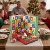 Christmas Unboxing Experience 5Pcs 24-Day Advent Calendar Box, Blank Gift Box with Xmas for Family Pull-Tab Windows, Countdown Surprise Toy Container,