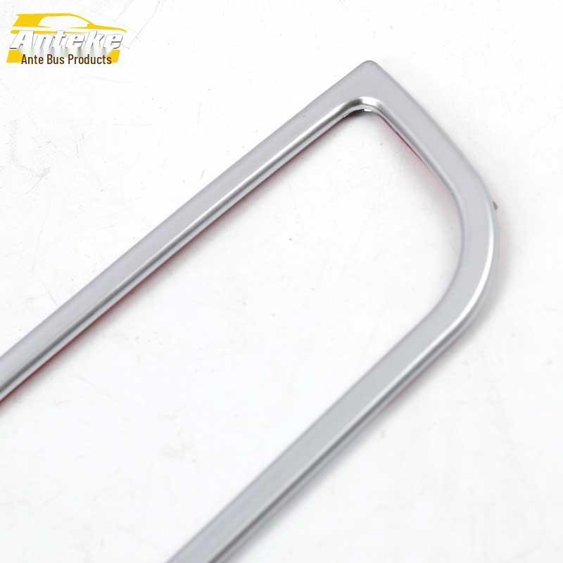 KX3 Electroplated Center Console Decorative Sticker for Lower Left Dashboard - Interior Car Accessory.