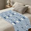 Seagull Series Printed Flannel Fleece Blanket – Skin-Friendly, Soft & Cozy, Perfect for Home Decor, Daily Warmth, Halloween & Christmas