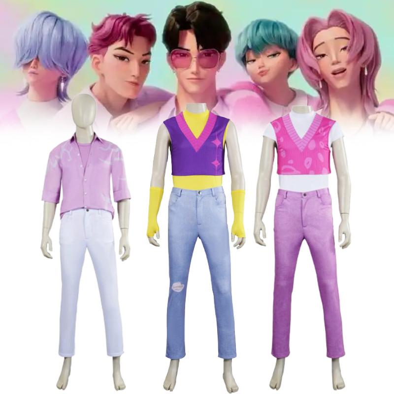 Hunters Kpop Demon Saja Boys Cosplay Costume Halloween Party Performance Stage