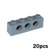 Brick 1x4 with 3 Holes MOC Technical Assemble Particles 3701 DIY Building Blocks Educational Toy for Kids