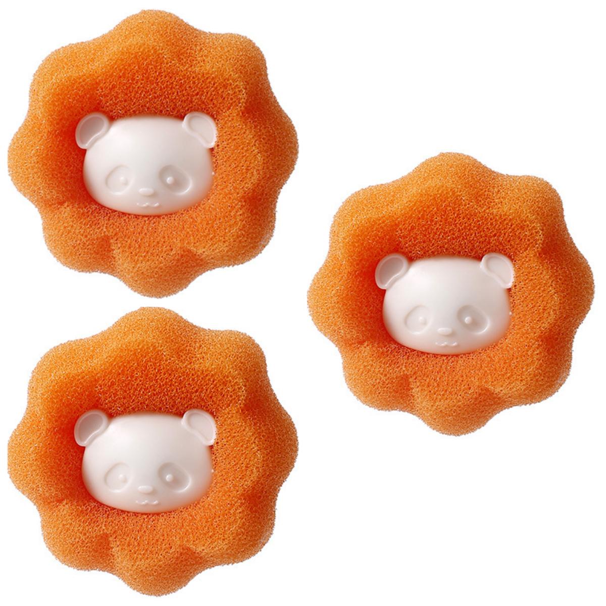 

Многоразовый удалитель волос для стиральной машины, улавливатель шерсти домашних животных и ворса, фильтрующий шарик, защита от скручивания, адсорбционная очистка, аксессуары для стирки orange,3pcs