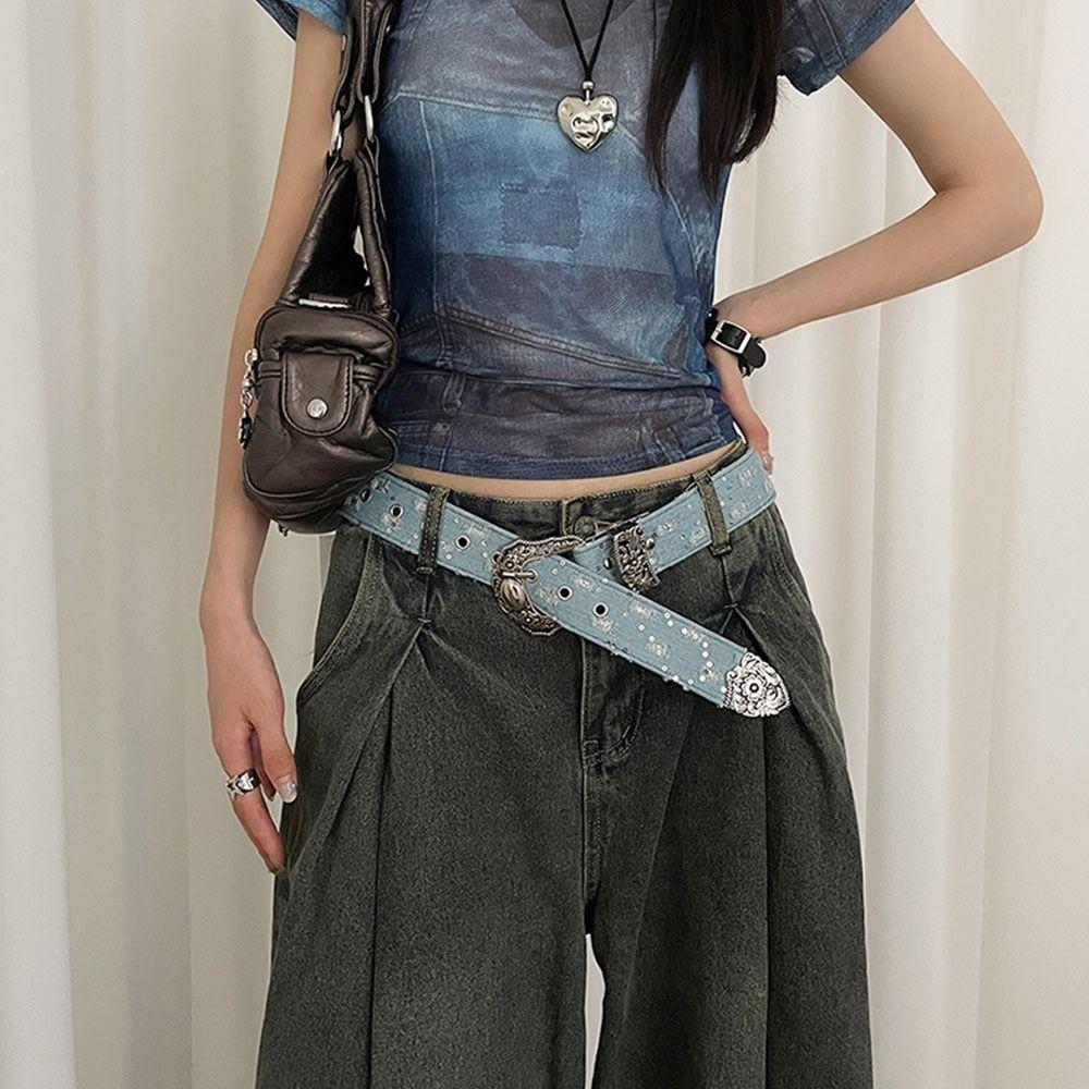 Y2K Punk Belt Personalized Waist Chain Jeans Pants Decor Waistband
