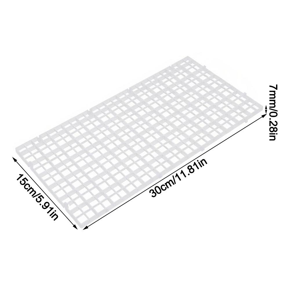 30x15/30x30cm Fish Tank Isolation Plate Detachable Spliceable Hollow Bottom Filter Plate Grid Divider Plate for Aquarium