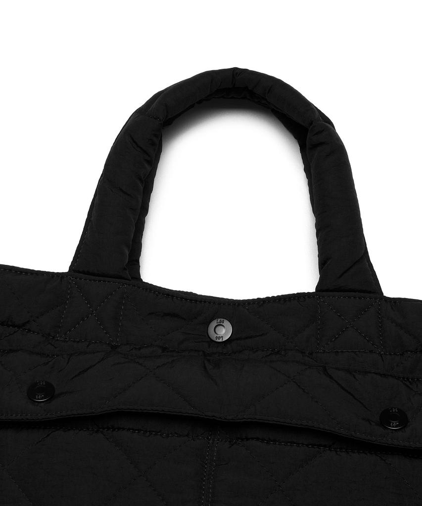Lee Diamond Quilted Dual Pocket Helmet Bag Black