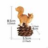 Garden Sculpture Squirrel Ornament Animal Model Novelty Statue Resin Figurine for Park